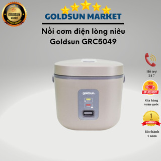 Nồi cơm điện lòng niêu Goldsun GRC5049 dung tích 1.8L công suất 900w phủ hợp kim nhôm chống dính