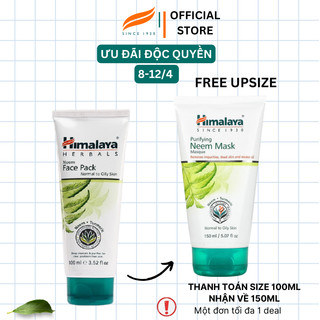 Mặt nạ đất sét kiềm dầu giảm mụn chăm sóc lỗ chân lông chiết xuất lá neem Himalaya Neem Face Pack 100ml