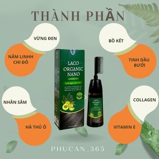 Dầu gội phủ bạc Laco 200 ml