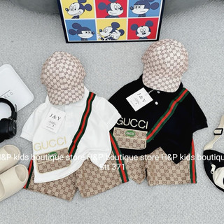 Bộ gucci bé trai kèm mũ