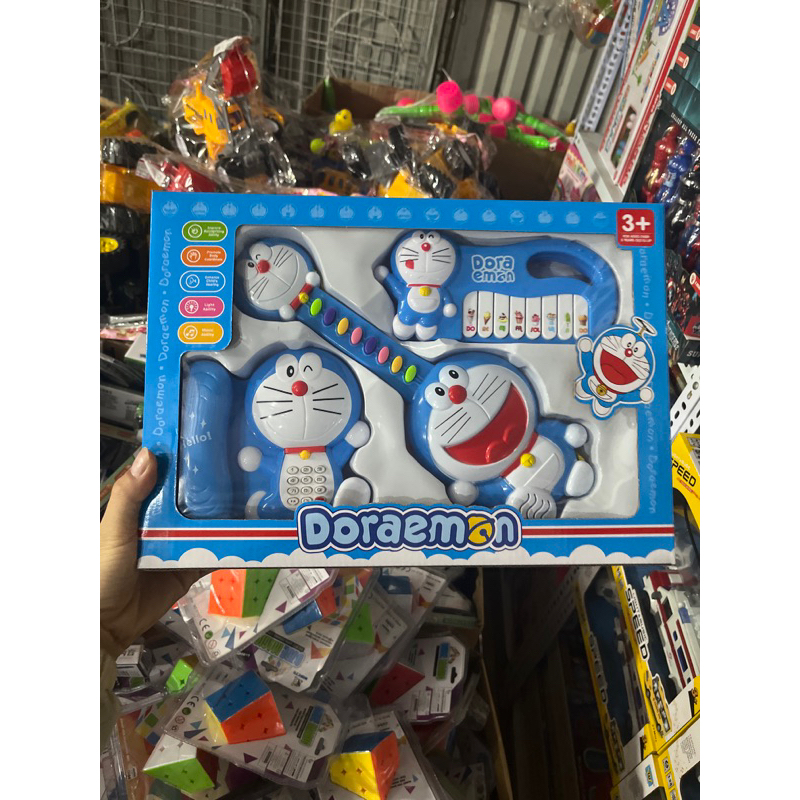 bộ đồ chơi điện thoại đàn doramon