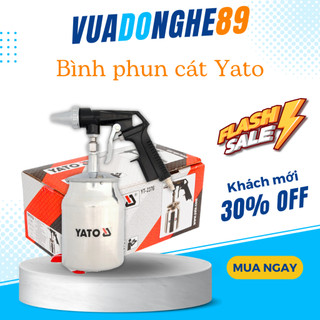 Bình phun cát vua đồ nghề sử dụng khí nén yato made in balan,súng phun cát cầm tay 1l yato yt-2376