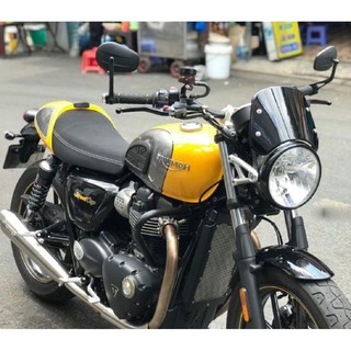 Kính chắn gió lắp pg1 gd110 en150 yb125 mô tô 5-7inch cafe race