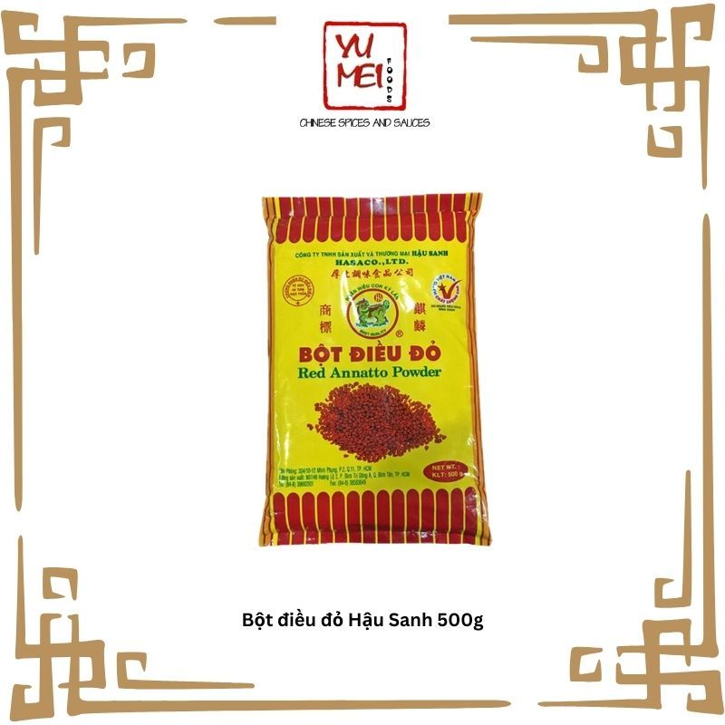 Bột điều đỏ Hậu Sanh 500g