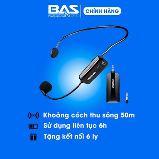 Micro trợ giảng không dây Takstar HM-200W, mic đeo tai đa năng dành giáo viên hướng dẫn viên du lịch