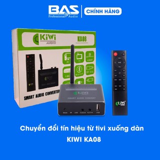 DAC cao cấp Kiwi KA08, bộ chuyển đổi âm thanh giải mã 24bit, hỗ trợ Bluetooth, kèm điều khiển. Bas audio