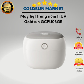 Máy tiệt trùng núm ti UV Goldsun GCPU03GR công nghệ UVC tiêu diệt 99.9% vi khuẩn, bảo hành 12 tháng