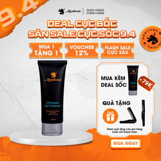 Gel rửa mặt 3in1 Menitems, sạch sâu, hổ trợ tẩy tế bào chết dịu nhẹ, giảm mụn, kiềm dầu, loại bỏ dầu nhờn 100ML