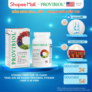 Vitamin Tổng Hợp Canxi Tăng Sức Đề Kháng Provibiol Vitamin 60 viên