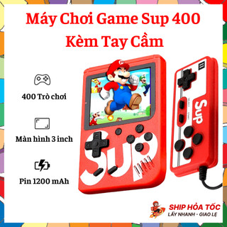 Máy Chơi Game Sup 400 Kèm Tay Cầm, Màn Hình Màu LCD- 3 Inch, Có Thể Kết Nối Với Ti Vi, Bảo Hành 12 Tháng