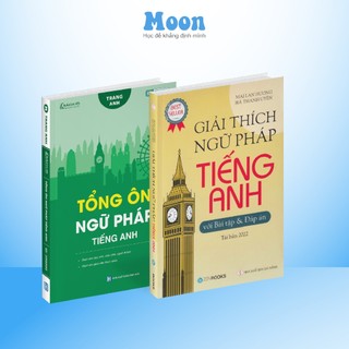 Combo sách giải thích ngữ pháp tiếng anh Mai Lan Hương và Tổng ôn ngữ pháp Tiếng Anh cô Trang Anh MoonBook