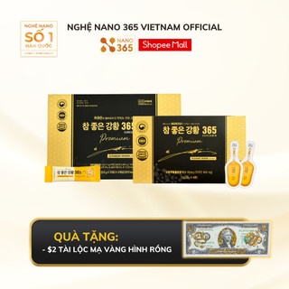 Combo thạch nghệ nano 365 hộp lớn và tinh nghệ nano 365 bản premium + quà tặng