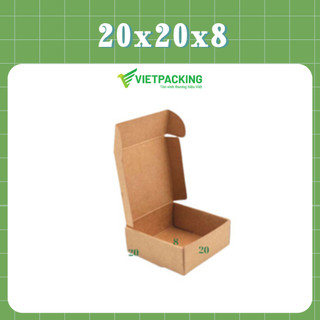 20x20x8 Combo 25 hộp nắp gài, kiểu dáng đẹp, chắc chắn, sang trọng, chuyên đựng quà tặng, phụ kiện thời trang