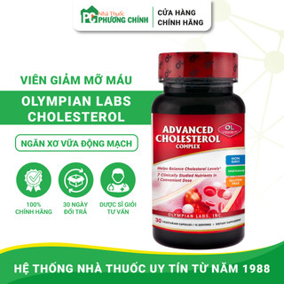 Viên Uống Giảm Mỡ Máu Advanced Cholesterol Olympian labs - Hỗ Trợ Giảm Cholesterol, Cân Bằng Mỡ Máu