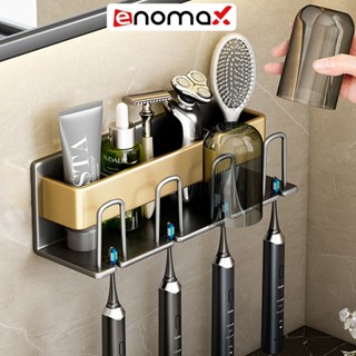 Kệ đựng bàn chải đánh răng Enomax dán tường, chất liệu nhôm hàng không cao cấp chống gỉ, bảo hành 10 năm ( Eno 0104 )