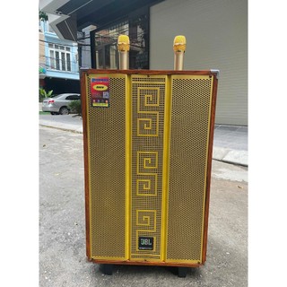 Loa karaoke hay bass 4 tấc công suất lớn, 2 mic UHF không dây, hát cực hay, bền, giá rẻ