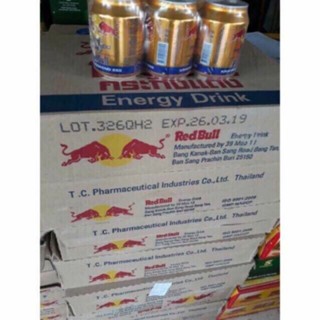 Thùng 24 lon bò cụng Red bull thái lon 250ml