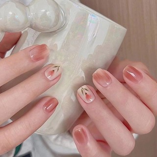Bộ móng tay giả ngắn vuông đơn giản LK13418, Nailbox, Nail xinh, móng tay giả 3D dễ thương
