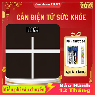 Cân Điện Tử Hình Chữ Thập Màn Hình Led Tối Đa 180kg Kính Cường Lực Chính Hãng