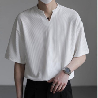 Áo thun nam cổ chữ V ngắn tay form dáng dễ phối chất vải thun gân cao cấp ZUTEE