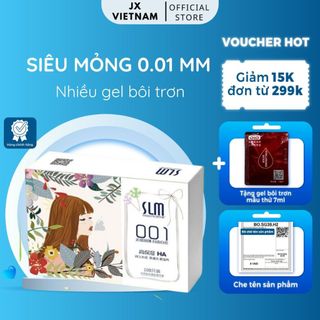 Bao cao su slm siêu mỏng 001mm cao cấp - 108 chiếc