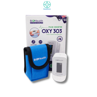 Máy đo oxy trong máu spo2 biohealth oxy 303 đo nhanh không gây đau khi đo - bảo hành 1 năm