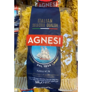 Nui xoắn cao cấp Fusilli Agnesi Ý 500g nấu ngon với sốt mì ý bò bằm Bolognese, nui xoắn cho bé