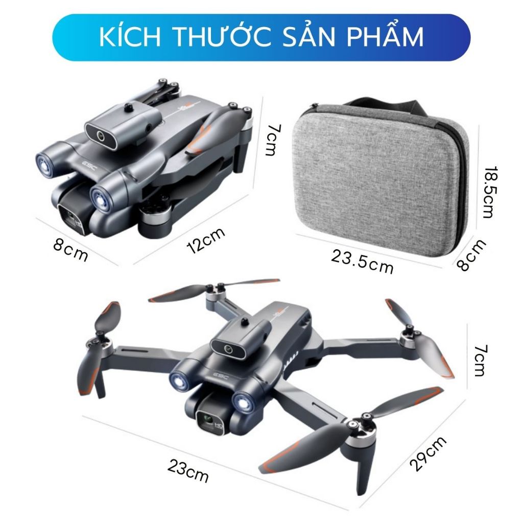 Flycam mini S1S, Plycam cảm biến chống va chạm camera quay chụp tự động xoay 90°, Máy bay điều khiển từ xa zlifestore68 | BigBuy360 - bigbuy360.vn