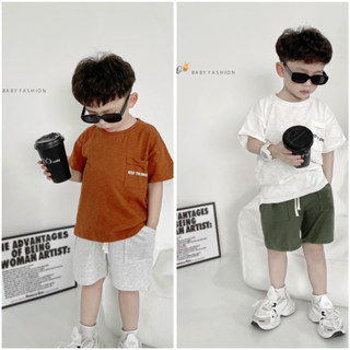 Set bộ cotton basic phối túi Beemo FASHION cho bé