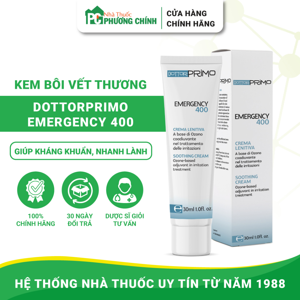 Kem Bôi Vết Thương DottorPrimo Emergency 400 Giúp Vết Thương Mau Lành,