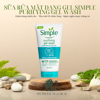 Gel rửa mặt Simple ngừa mụn cho da dầu, da mụn