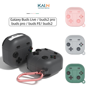 Ốp bảo vệ dành cho samsung galaxy buds fe/ buds 2/ buds 2 pro/ buds pro/ buds live, kai.n classic game buds kèm móc treo