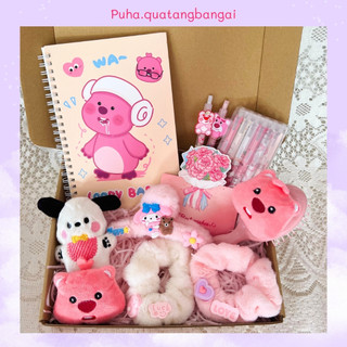 Set quà tặng sinh nhật Puha, gift box đồ dùng học tập xinh xắn, tiện lợi