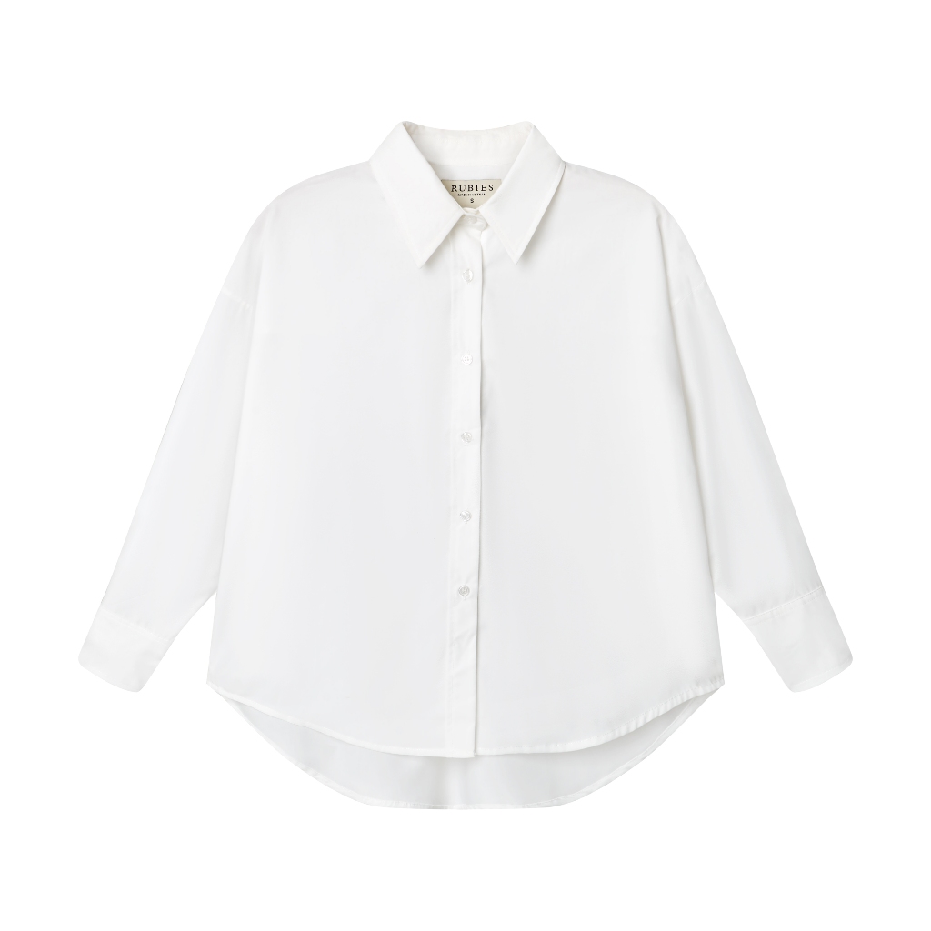 RUBIES Malab Shirt - Áo Sơ Mi Nữ Vải Kate Tay Dài Cổ Đức | BigBuy360 - bigbuy360.vn