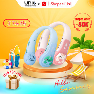Quạt Đeo Cổ Hình Thú METIS Wind 3D, Quạt Quàng Cổ Không Cánh Mini Cute, Sạc Tích Điện USB, 3 Cấp Độ Gió Siêu Mát