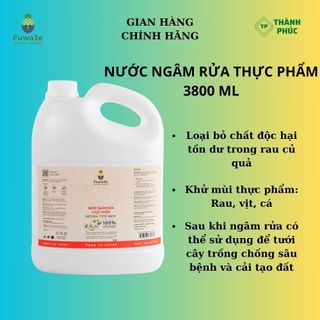 Nước ngâm rửa thực phẩm fuwa3e 3,8l/ 1l/refill