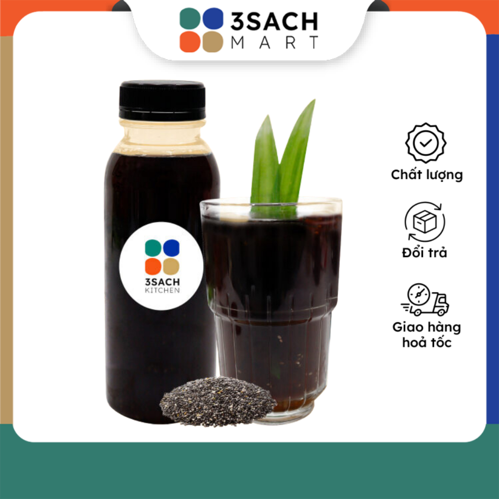 Sâm Bí Đao Sương Sáo Hạt Chia 3Sach Kitchen (Chai 300ml)