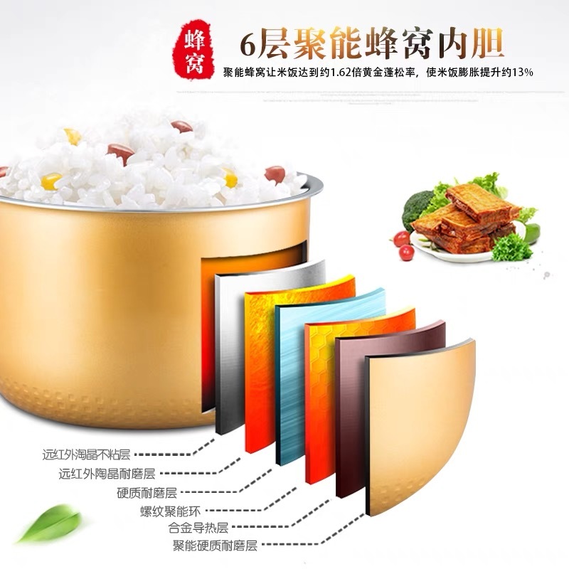 Ruột nồi cơm điện Media chính hãng 5 Lít