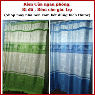 Ri Đô Ngăn Phòng, Rèm Che Gác Trọ Vải Gấm In Hoa Shop Có Nhận May Theo Yêu Cầu [Giá tận xưởng]