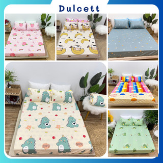 Set 3 món gồm (1 vỏ ga + 2 vỏ gối nằm) Chất liệu cotton Poly mềm mịn, không xù, k phai màu.Ga bo chun cho đệm dưới 10cm.