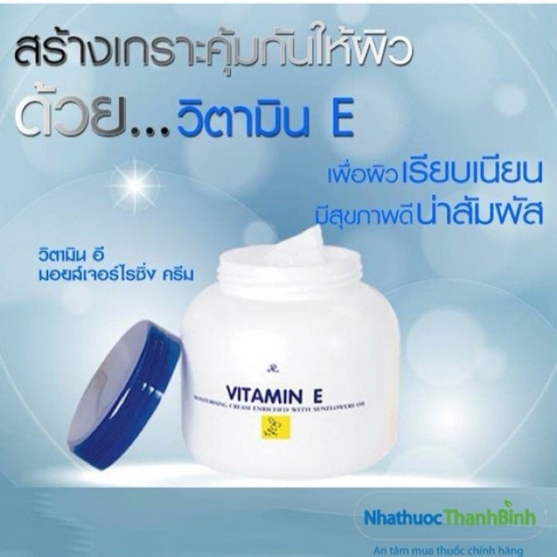 kem dưỡng ẩm Vitamin E Thái Lan 200gr