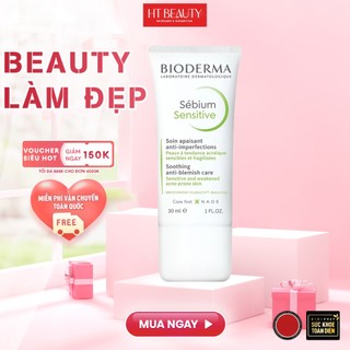 Bioderma Kem Dưỡng Giảm Mụn, Ngăn Ngừa Mụn Tái Phát Bioderma Sebium Global 30ml HTBeauty