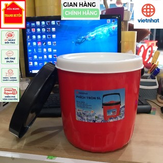 [Chính hãng Việt Nhật] Phích tròn 5L, thùng đá tròn 5L