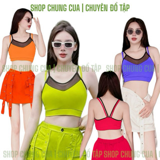 Áo bra chất thun co giãn phom ôm dây đan lưng. Áo bra tập aerobic, zumba, shuttle dance nhiều màu lựa chọn