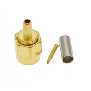 Đầu SMA đực hàn Cáp RG174, RG316