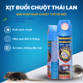 Bình xịt đuổi chuột rat off anti rat spray 200ml - thái lan