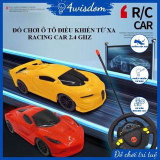 Đồ chơi xe điều khiển từ xa 4 chế độ kiểu dáng thể thao cho bé 4wisdom, ô tô điều khiển từ xa dạng vô lăng lái linh hoạt