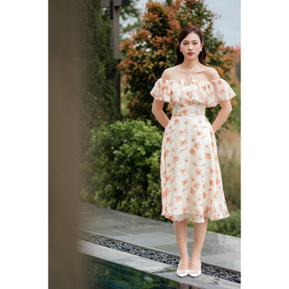 Váy hoa nữ Her studios kiểu trễ vai (không kèm hoa)