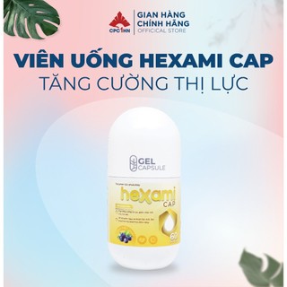 Viên uống bổ mắt Hexami Cap bổ sung dưỡng chất tăng cường thị lực giảm nhức mỏi mắt lọ 60 viên