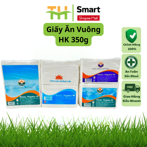 Giấy Ăn Hàng Không NapKin AviTissue Vuông Bịch Nhỏ 350g Dùng Cho Gia Đình, Quán ăn, Nhà Hàng